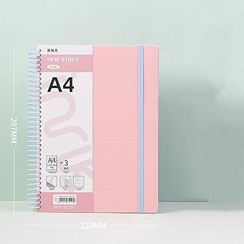 りんご@返信早めページ Amazon.co.jp: QQZSG ノート ソフトリングノート ピンク 横罫線